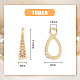 Подвески из латуни с прозрачным фианитом KK-HY0002-79-2