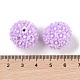 Ручной полимерной глины шариков Rhinestone CLAY-H003-03-4