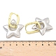 Серьги-кольца из латуни для женщин EJEW-U057-06C-04GP-5