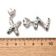 26шт латунные подвески с микропаве и кубическим цирконием KK-R218-12P-2