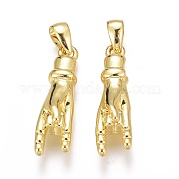 Латунные подвески ZIRC-O035-19G
