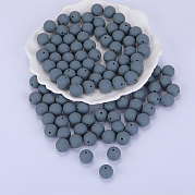 Круглые силиконовые фокусные бусины SI-JX0046A-10