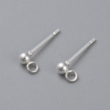 Шариковая серьга-гвоздик из нержавеющей стали 304 STAS-H410-10S-1