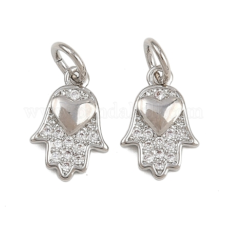 Латунные микро проложить кубического циркония подвески KK-A269-16P-1