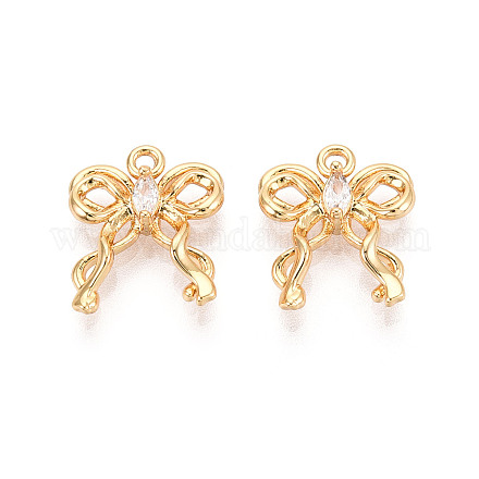 Подвески из латуни с прозрачным фианитом KK-T074-100A-G-1