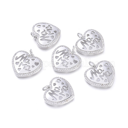 Латунные микро проложить кубического циркония подвески KK-I673-22P-1