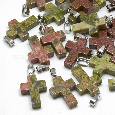 Природные подвески Unakite G-T080-08-1