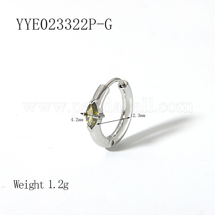 Элегантные серьги-кольца из нержавеющей стали QA3505-6-1