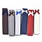 Cardboard Jewelry Boxes for  Necklaces, with Bowknot Ribbon Outside and Black Sponge Inside, Rectangle, Mixed Color, 21x4~4.3x2.4cm