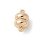 Brass Magnetic Clasps, Cadmium Free & Nickel Free & Lead Free, Real 18K Gold Plated, 16.5x10x10mm, Hole: 1.8mm