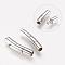 Tarnish Resistant Tube 304 Stainless Steel Bayonet Clasps, Jewelry Findings, Stainless Steel Color, 28~30x5.5mm, Hole: 4mm