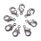Brass Lobster Claw Clasps, Parrot Trigger Clasps, Cadmium Free & Nickel Free & Lead Free, Gunmetal, 10x5x3mm, Hole: 1mm