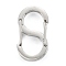 Non-Tarnish 304 Stainless Steel S-Hook Clasps, Stainless Steel Color, 23x13.5x4mm, Hole: 10.5x8mm