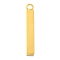 304 Stainless Steel Pendants, with 201 Stainless Steel Bails, Cuboid, Golden, 42x6x6mm, Hole: 4mm