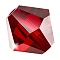 Preciosa® Crystal Beads, Czech Crystal, Bicone(451 69 302 Rondelle), 90090 Siam, 5mm, Hole: 1mm