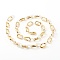 Handmade CCB Plastic Cable Chains, with Transparent Acrylic Linking Rings, Clear, Golden, 28x17x5mm, 27x16x4mm, 39.37 inch(1m)/strand