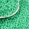 Opaque Acrylic Beads, Round, Medium Aquamarine, 3x2.5mm, Hole: 1.2mm, about 48000pcs/500g