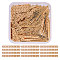 200Pcs Iron Spacer Bar, Rectangle, Light Gold, 30.5x3.5x0.5mm, Hole: 1.2mm, 200pcs/set