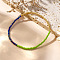 Colorful Glass Seed Round Beaded Stretch Bracelets for Women, Mixed Color, Inner Diameter: 6-7/8 inch(17.5cm)