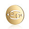 201 Stainless Steel Links connectors, Flat Round with Constellation, Golden, Cancer, 12x0.8mm, Hole: 0.8mm