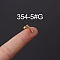 316L Stainless Steel Micro Pave Cubic Zirconia Cartilage Earrings, Golden, Stick, 6mm, Pin: 1.2mm