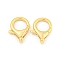 Brass Lobster Claw Clasps, Real 18K Gold Plated, 16x2x3mm, Hole: 1.6mm