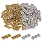 PH PandaHall 100pcs 3 Hole Spacer Beads Rectangle Bar Metal Beads with Flower Tibetan Tila Beads Multi Strand Alloy Spacers Bar Link Connectors for Summer Bracelet Necklace Jewelry Making