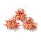 Handmade Lampwork Beads, with Enamel, Octopus, Coral, 13.5~15x20.5~24.5x21.5~24.5mm, Hole: 1.6~2mm