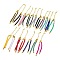 Nylon Cords Bracelet Makings Fit for Connector Charms, with Brass Findings and 304 Stainless Steel Lobster Claw Clasps, Long-Lasting Plated, Mixed Color, 6-1/2~6-3/4 inch(16.5~17cm), Hole: 1.8mm