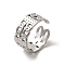 Non-Tarnish 201 Stainless Steel Finger Rings, Stainless Steel Color, 9mm, Inner Diameter: 18mm