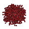 Glass Seed Beads, Opaque Colours Seed, Small Craft Beads for DIY Jewelry Making, Round, Crimson, 3mm, Hole:1mm, about 10000pcs/pound