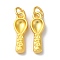 Rack Plating Alloy Pendants, Cadmium Free & Lead Free, Spoon, Matte Gold Color, 20.5x7x3mm, Hole: 4mm