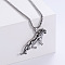 Stainless Steel Tiger Pendant Necklaces for Men, Stainless Steel Color
