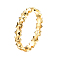 925 Sterling Silver Star Rings, Golden, Inner diameter: 20mm