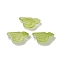 Transparent Glass Beads, Bird, Baking Paint, Yellow Green, 10x20x8mm, Hole: 1.2mm