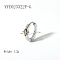 Elegant Stainless Steel Hoop Earrings, with Cubic Zirconia, Silver, 12.3x4.2mm