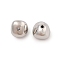 Brass Beads, Cadmium Free & Nickel Free & Lead Free, Nuggets, Real Platinum Plated, 8x10x10mm, Hole: 1mm