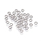 Tarnish Resistant Ring 304 Stainless Steel Beads, Stainless Steel Color, 4x1.5mm, Hole: 2.5mm