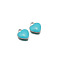 Stainless Steel Charms, with Enamel, Stainless Steel Color, Heart Charm, Cyan, 8x9mm, Hole: 1.2mm