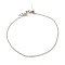 Brass Cable Chains Bracelets for Women, Long-Lasting Plated, 901 Stainless Steel Clasp, Lead Free & Cadmium Free, Platinum, 7-7/8 inch(20cm)