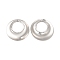 Non-Tarnish 304 Stainless Steel Pendants, Donut Charm, Stainless Steel Color, 32x22x2mm, Hole: 1.4mm