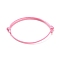 Korean Waxed Polyester Cord Bracelet Making, Pearl Pink, Adjustable Diameter: 40~70mm
