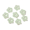 Handmade Lampwork Beads, Star, Honeydew, 11.5x12x3mm, Hole: 4.5x4.5mm