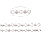 Non-Tarnish 304 Stainless Steel Rhombus & Sun Link Chains, Unwelded, Stainless Steel Color, Rhombus: 13.5x13.5x1.5mm, Sun: 10x10x1mm