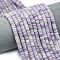 Natural Lepidolite/Purple Mica Stone Beads Strands, Frosted, Disc Beads, Heishi Beads, 6~6.5x1~1.5mm, Hole: 0.9mm, about 242~244pcs/strand, 15.16~15.35 inch(38.5~39cm)