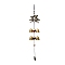 Brass Bell Wind Chimes, Resin Pendant Decorations, Owl, Antique Bronze, 450mm