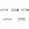 PandaHall Elite 5 pcs 304 Stainless Steel Bayonet Column Clasp for Jewelry Necklace Bracelet, 28-30x3-8mm, Stainless Steel Color