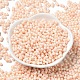 Непрозрачные цвета блестящие стеклянные бусины SEED-B001-01A-04-2