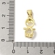 Стеклянные подвески из латуни с покрытием стойки KK-P272-18B-G01-3