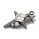Подвески из сплава со стразами PALLOY-F312-48B-02-2